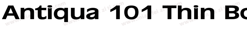 Antiqua 101 Thin Bold字体转换